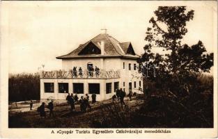 1927 Csikóváralja (Pomáz), Gyopár Turista Egyesület menedékháza a Visegrádi-hegységben, turistaház. Rigler r.-t. kiadása (EK)