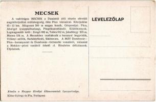 Mecsek, Vadvirágos Mecsek tája a turistát hívja, várja. MÁV (Magyar Királyi Államvasutak) turisztika...