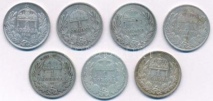 1892-1915. 1K Ag (7xklf) T:2-
Adamo K5, K5.1