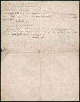 Jókai Mór (1825-1904) meg nem jelent drámájának kézirata. Az elkárhozott - Töredék egy rémdrámából c...