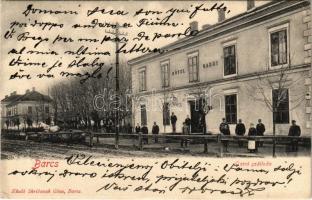1902 Barcs, Garni szálloda. Skribanek Géza kiadása + NAGYKANIZSA-BROD 25.SZ. mozgóposta (EK)