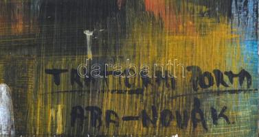 Aba-Novák jelzéssel: Kikötő. Olaj, fa, sérült. Fa keretben. 38x37 cm