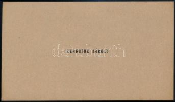 cca 1910-18 A XX. század elejének kiemelkedő festőművészei és írói által aláírt névjegykártya Kernst...