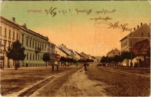 1910 Otocsán, Otocac; utca / street (EK)