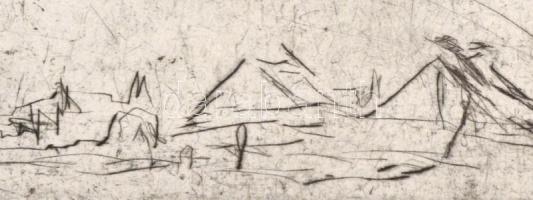 Olvashatatlan jelzéssel (Sabina Fr...?), 3 db grafikai mű: 3 db hidegtű, papír, számozott. Egyik cer...