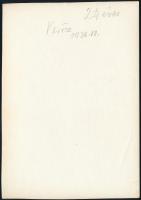 1936 Kinszki Imre (1901-1945) budapesti fotóművész hagyatékából, feliratozott, jelzés nélküli vintag...