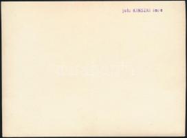 cca 1934 Kinszki Imre (1901-1945) budapesti fotóművész hagyatékából, pecséttel jelzett vintage fotó ...