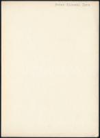 cca 1931 Kinszki Imre (1901-1945) budapesti fotóművész hagyatékából, feliratozott vintage fotó (Haza...