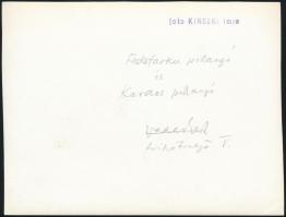 cca 1934 Kinszki Imre (1901-1945) budapesti fotóművész hagyatékából, a szerző által feliratozott, pe...