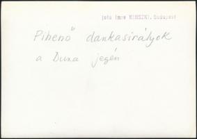 cca 1932 Kinszki Imre (1901-1945) budapesti fotóművész hagyatékából, a szerző által feliratozott, pe...