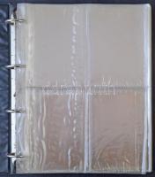 200/400 férőhelyes képeslap berakó barna gyűrűs borítóval