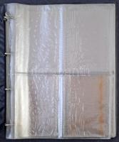 140/280 férőhelyes képeslap berakó barna gyűrűs borítóval