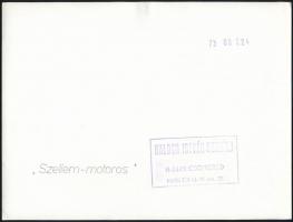 cca 1973 Balogh István Szilárd (?-?) csongrádi fotóművész hagyatékából, pecséttel jelzett,vintage fo...