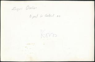 cca 1974 Zsigri Oszkár (1933-?) budapesti fotóművész hagyatékából feliratozott, vintage fotó, a magy...