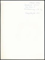 1975 Divatos fiatalok Salgótarjánban, Derenkó István feliratozott, vintage fotója, 24x18 cm