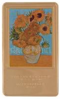 DN A világ leghíresebb festményei / Vincent van Gogh 1853-1890. - Napraforgók 1888. aranyozott, multicolor Cu emlékérem (35x60mm) T:PP