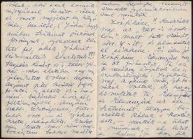 1961 Feszty Masa (1895 - 1979) festőművész, Jókai Mór unokájának autográf levele Gerő Zsófiának (189...