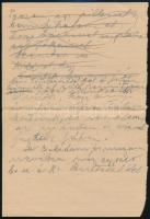 1961 Feszty Masa (1895 - 1979) festőművész, Jókai Mór unokájának autográf levele Gerő Zsófiának (189...