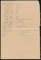 1961 Feszty Masa (1895 - 1979) festőművész, Jókai Mór unokájának autográf levele Gerő Zsófiának (189...