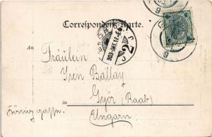 1903 Graz, Hauptplatz mit Herrengasse / main square, tram, market. Verlag Alois Auer (EK)