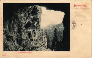 1900 Semmering, Lichtensteinhöhle / cave. C. Ledermann jr. 2632. (EK)