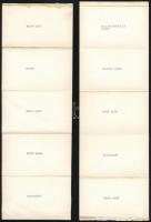 cca 1938 Balatonboglár, leporellóba hajtogatott, vintage fotó,  10 db felvétel, 5x8 cm