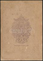 cca 1876 Szeged, Letzter és Társa fényképészeti műtermében készült, kabinetfotó méretű vintage fotó,...