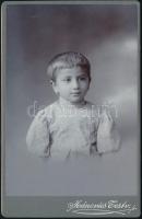 cca 1890 Kolozsvár, Joánovics Testvérek műtermében készült, kabinetfotó méretű vintage fotó,16,5x10,6 cm