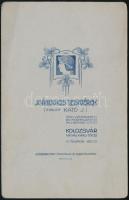 cca 1890 Kolozsvár, Joánovics Testvérek műtermében készült, kabinetfotó méretű vintage fotó,16,5x10,...