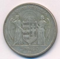 1930. 5P "Horthy Jobbra" Ag T:3
Adamo P8