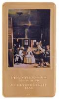 DN A világ leghíresebb festményei / Diego Velazquez 1599-1660. - Az udvarhölgyek 1656. aranyozott, multicolor Cu emlékérem (35x60mm) T:PP
