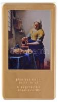 DN A világ leghíresebb festményei / Jan Vermeer 1632-1675. - A tejeslány 1660. körül aranyozott, multicolor Cu emlékérem (35x60mm) T:1 (eredetileg PP) fo.