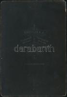 cca 1890 Szabadka, Scheffer N. J. fényképész műtermében készült, kabinetfotó méretű vintage fotó, 16...