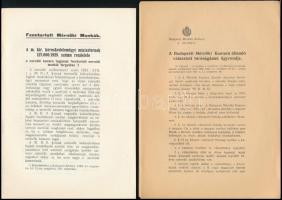 1927-1935 Budapesti Mérnöki Kamarával kapcsolatos nyomtatványok: 
1927 A Budapesti Mérnöki Kamara ü...