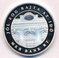 Fákó Árpád (1963-) 2005. "55 éves az MKB" Ag emlékérem (31,12g/0.999/42,5mm) T:PP ujjlenyo...