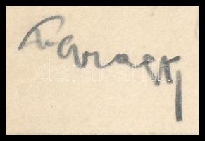 Faragó Géza (1877-1928):  Lány virággal. Ceruza. papír. Jelzett. Proveniencia: Gerő Ödön művészeti s...