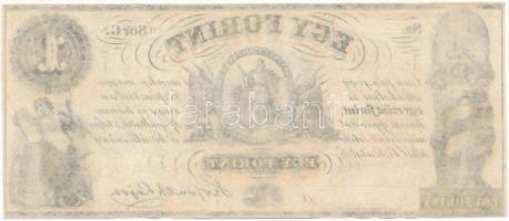 1852. 1Ft "Kossuth bankó" kitöltetlen "G" T:I-
Hungary 1852. 1 Forint "G&q...