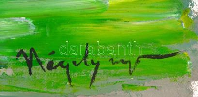 Négely jelzéssel: Park. Olaj, karton, 40x30 cm