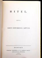 Széchényi István 5 reprint kiadású műve: Hitel, Világ, Stádium, A' kelet népe, Hunnia. Bp., 198...