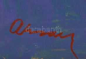 Aknay jelzéssel: Arc. Olaj, farost, 89×43,5 cm