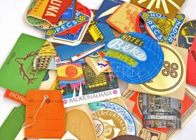 73 db bőröndcímke és matrica (Hotel Auróra - Balatonalmádi, Intercontinental Hotels - Budapest, Hote...