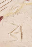 TM jelzéssel: Lány kutyával. Olaj, fa, 60×46 cm