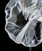 Swarovski kövekkel díszített, csiszolt, üveg balerina figura, jelzett, egyébként hibátlan, eredeti d...