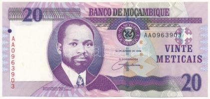 Mozambik 2006. 20M T:I Mozambique 2006. 20 Meticais C:UNC