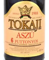 1988 6 puttonyos Tokaji Aszú, palackozva: Tolcsva, 500 ml