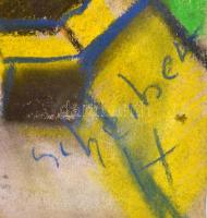 Scheiber jelzéssel: Padon. Vegyes technika, papír, szakadással, 43x30,5 cm,