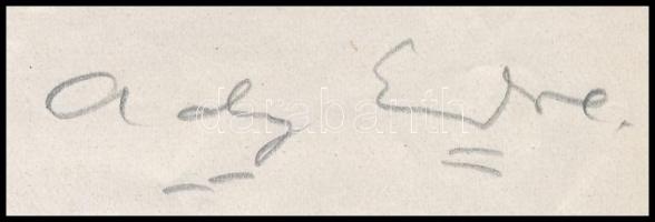 Ady Endre (1877-1919) Én jó Hiszekegyem című versének autográf kézirata, két lap. A vers a Nyugat 19...