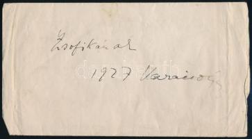 Ady Endre (1877-1919) Én jó Hiszekegyem című versének autográf kézirata, két lap. A vers a Nyugat 19...