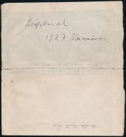 Ady Endre (1877-1919) Én jó Hiszekegyem című versének autográf kézirata, két lap. A vers a Nyugat 19...