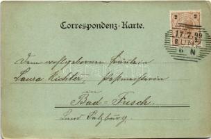 1899 Lunz am See, Lunzersee / lake, rowing boat (EK)